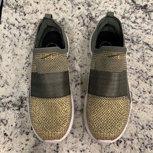 APL Olive & Gold Techloom Slip on Sneakers